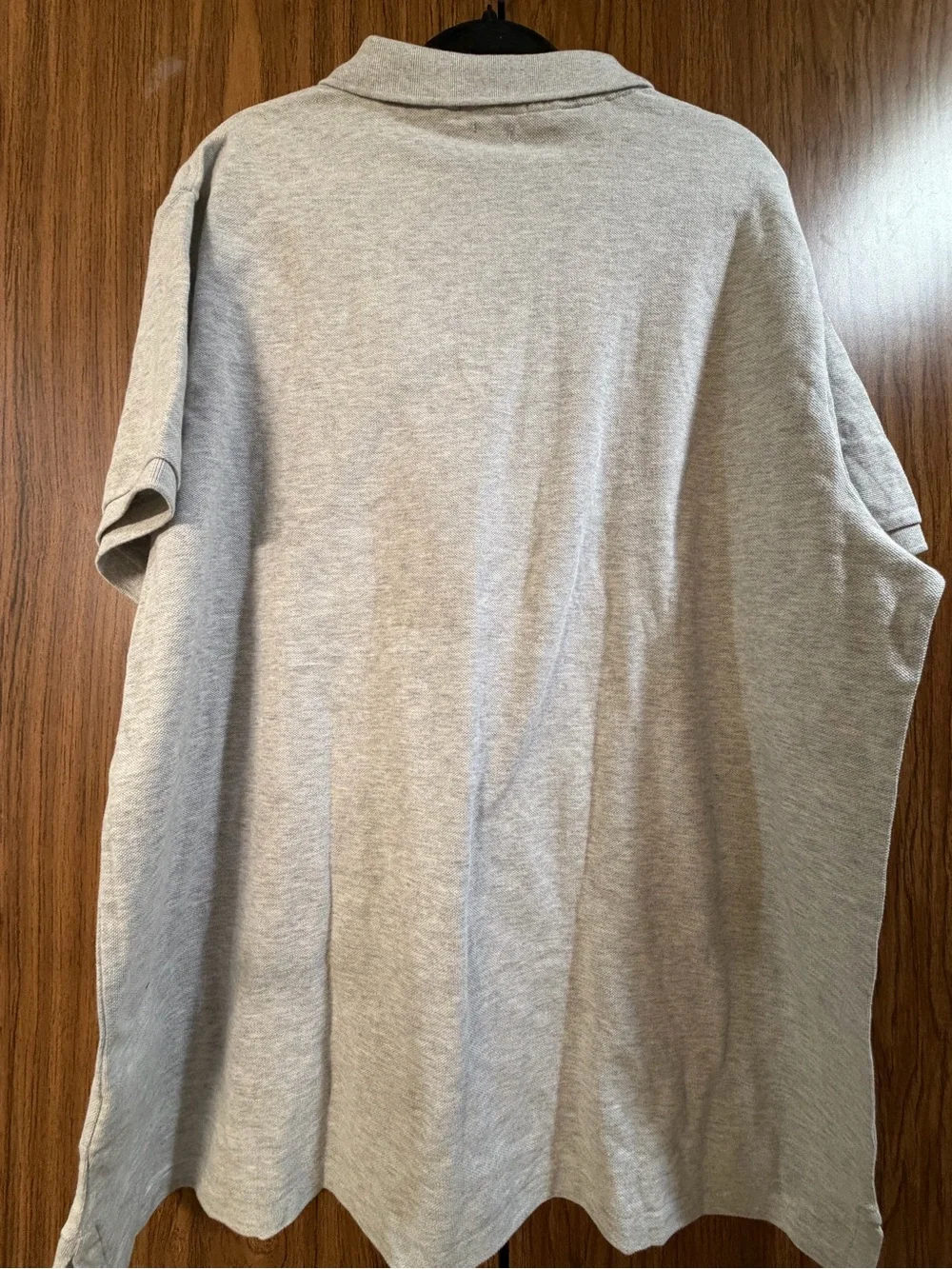 NWOT Ralph Lauren Men’s Light Gray Mesh Polo with Embroidered Pony size XXL